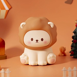 Cartoon Cute Creative Lion Children Living Room Lighting Rechargeable Sleep Table Lamp Mini Led Night Light for Kids