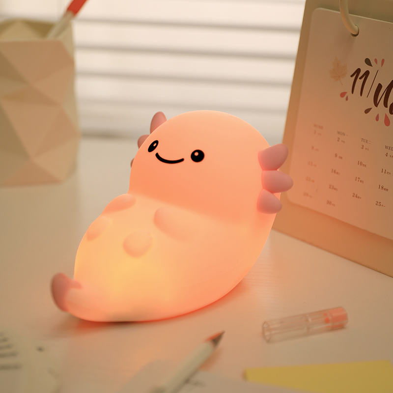 Baby Gift Toy Mini Bedroom Children Kids Lamp Touch Portable Children Silicone Living Room USB Sleeping Night Lights