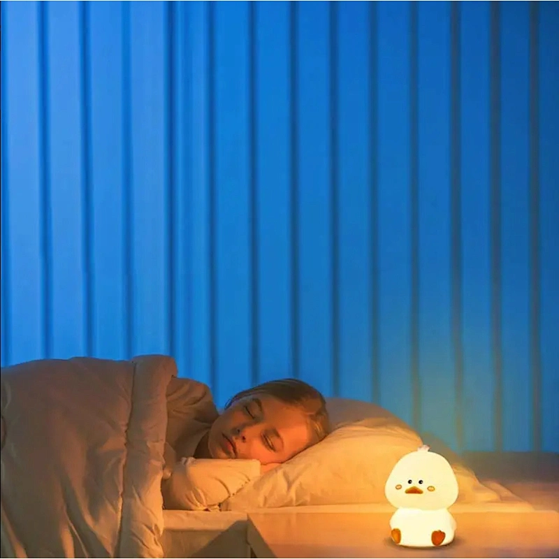 Cute Duck LED Night Light with Soft Restful Glow for Kids Room and Bedtime