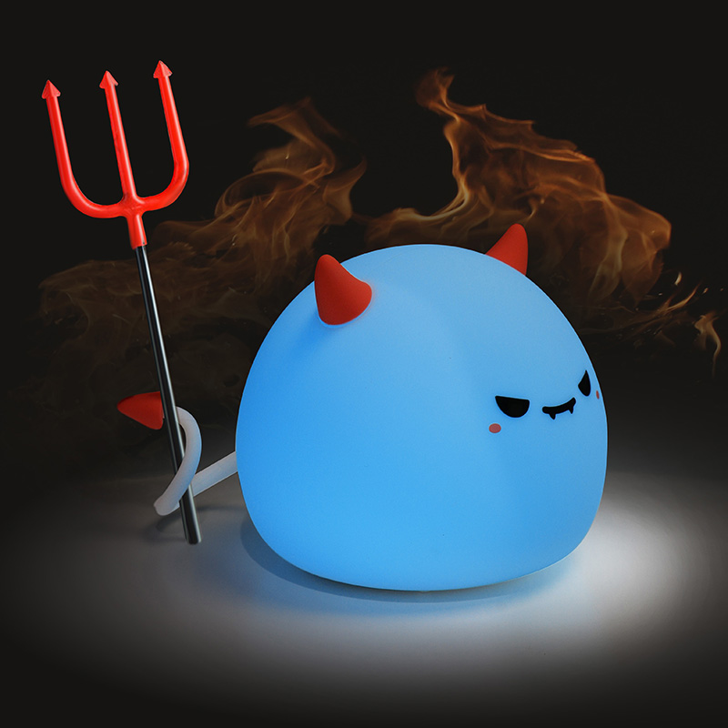 Cute Monster Pat Lamp a Playful Silicone Night Light for Children Touch Light