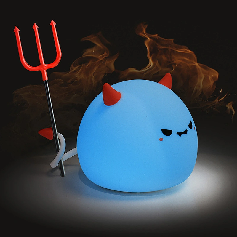 Cute Monster Pat Lamp a Playful Silicone Night Light for Children Touch Light