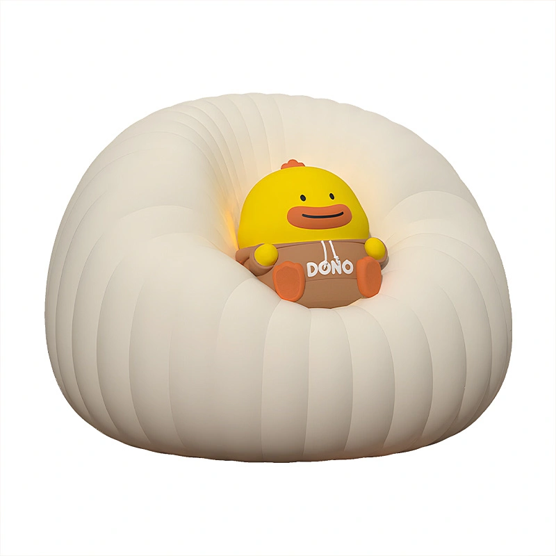 ICARER FAMILY Touch Night Lamp Kids Night Light With Cute Cartoon Doll Design Silicone Pat Night Lamp for Bedroom Use