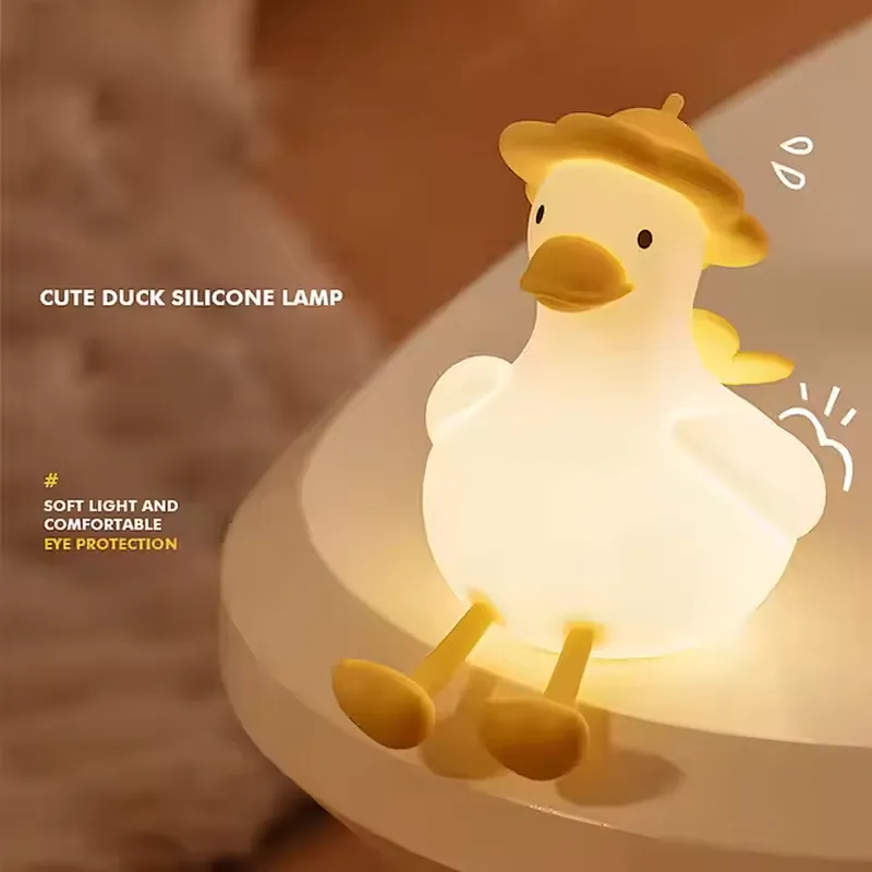 Duck Lamp for Children Baby Wireless Sleep Bed Room Decoration Bedside Nursing Night Light for Bedroom