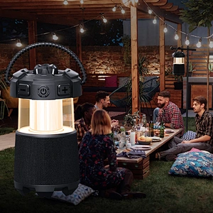 ICARER FAMILY Modern LED Night Light Lamp for Outdoor Camping USB Rechargeable ABS Nightstand Lamp