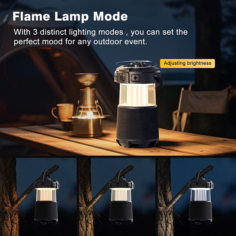 Wireless Speaker Warm Color Night Light Camping Night Light