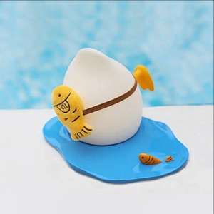 Children Night Light Cute Duck Sleeping Night Light USB Charging Mobile Phone Stand Soft Silicone Pat Touch Light