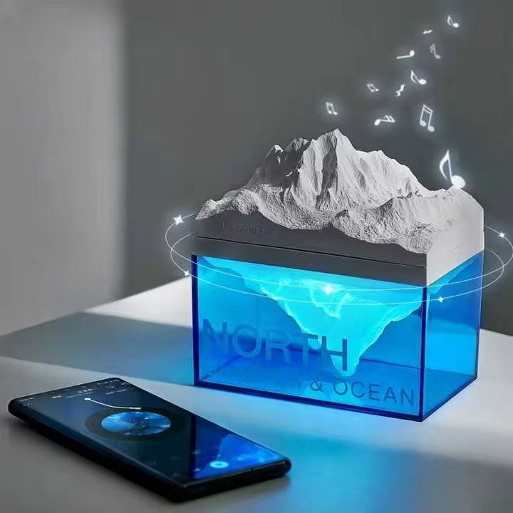 Polar Ice Night Light with Sleeping Speaker for Sleep and Relaxation for Bedroom Use