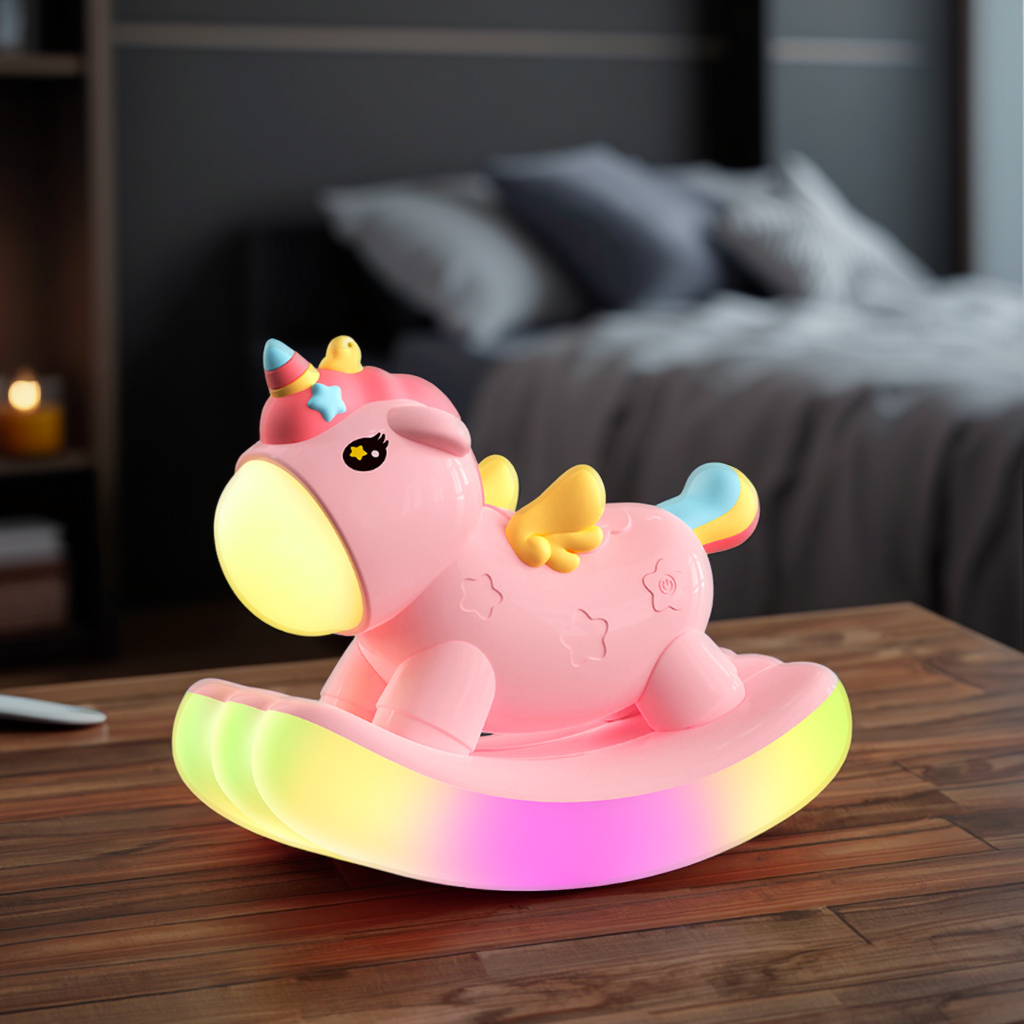 ICARER FAMILY Kawaii Animal Baby Room Lamp Rechargeable Bedside Decoration Children Desk Light Cute Led Night Light for Bedroom
