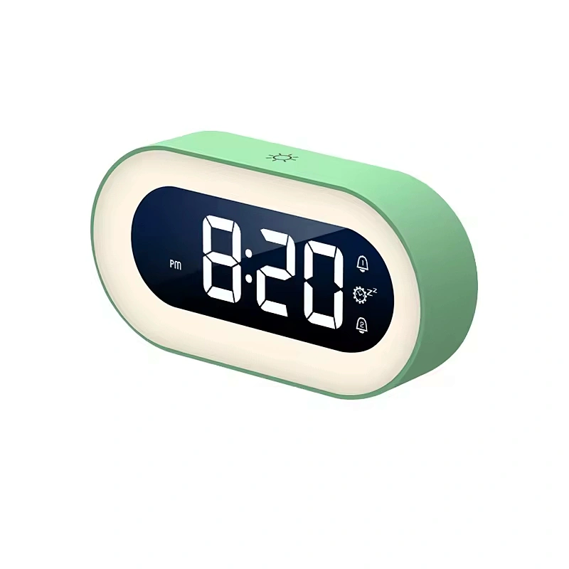 Creative Children Rechargeable Timer Clock Body Induction Table Lights Kids Home Room Decor Bedroom Bedside Night Lamp