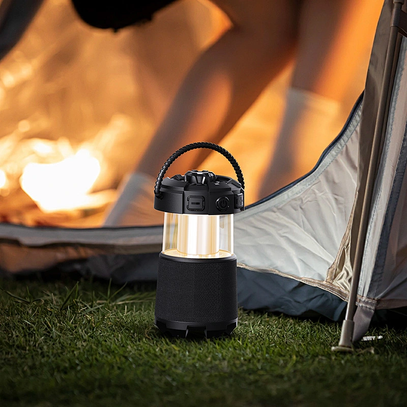 ICARER FAMILY Musical Night Lamp for Children Camping Speaker Lamp Light Night Club Table Lamp