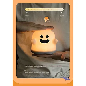 Touch Control Ghost Night Light Soft Glow and Durable Silicone Design Children Night Light