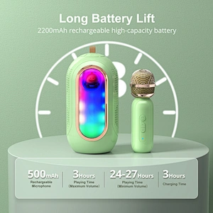 ICARER FAMILY High Quality Portable Wireless Speaker Rechargeable Waterproof Stereo Karaoke Speaker