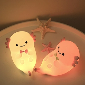 Cute Animal Bedroom Baby Nightlights Children's Soft Silicone Pat LED Mini Table Kids Gift USB Sleep Lamp Baby Night Light