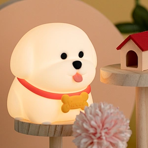 Dog Illusion LED Night Light Cute Animal Dog Design Rechargeable Led Touch Light for Kids Bedroom Decor