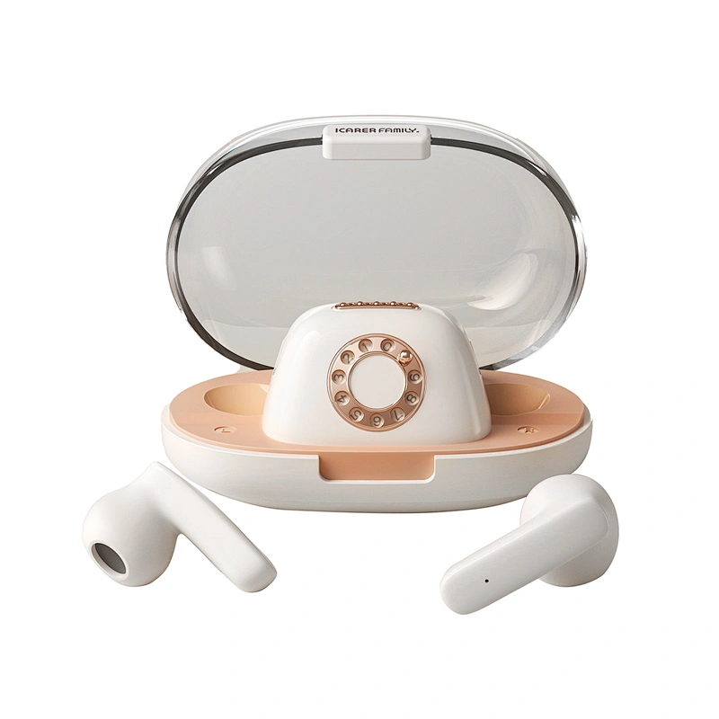 ICARER FAMILY TWS Earbuds Wireless Retro Design Cute Earphone Gift for Girls