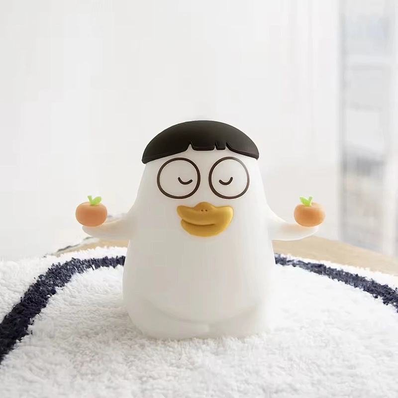 Dimmable Xiao Liu Duck LED Silicone Night Light USB Rechargeable for Kids and Baby Room