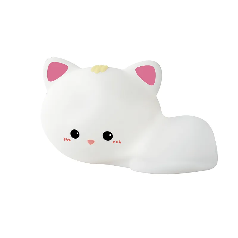 Cute Animal Cat Room Table Decor Lights and Lamp Cartoon Kids Room Rechargeable Led Lighting Lamp for Baby Children Home Decor