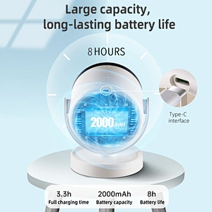 2024 Mini Cooling USB Rechargeable Desk Wall Fan Dual Purpose Plastic Box Handheld Fans Table Fan for Home Use