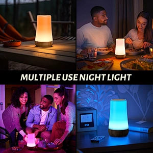 Factory Customization Ambient Lighting Night Light Bear Usb Rechargeable Table Led Lamp Silicone Night Lights for Kids Room