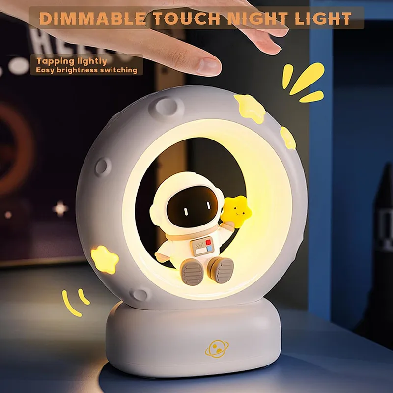 Astronaut Unique Child Desk Lamp Fashion Creative Lighting Led Bedside Sleeping Light for Kids Night Start Light Lamp