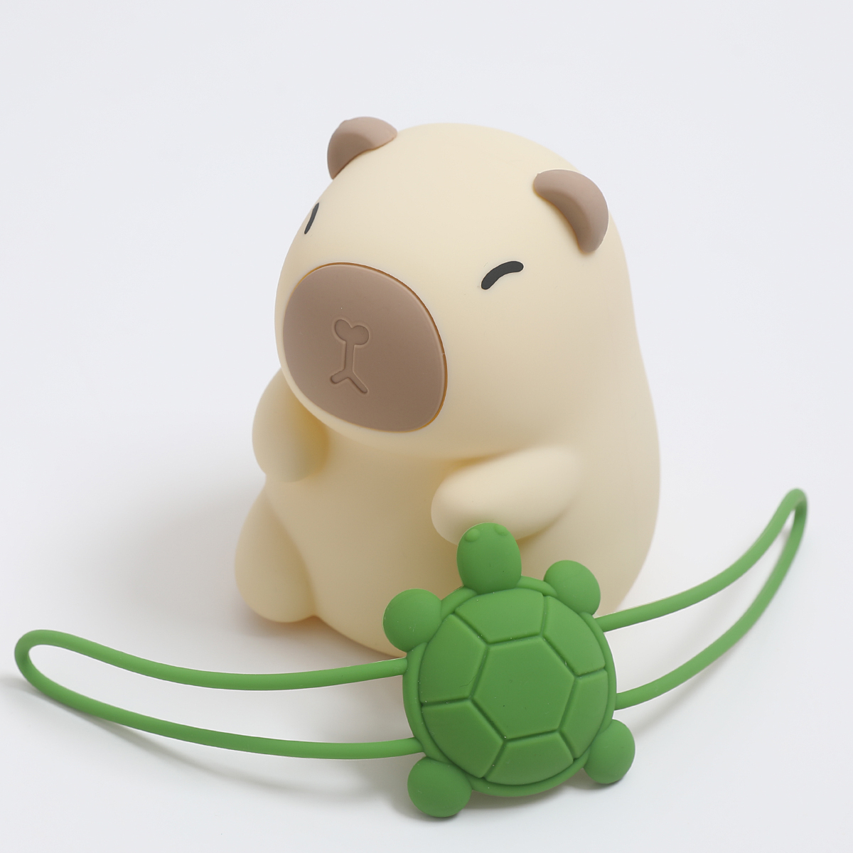 Smart Night Light Capybara LED Night Light Touch Control USB Powered Middle Sized Silicone Lamp for Kids