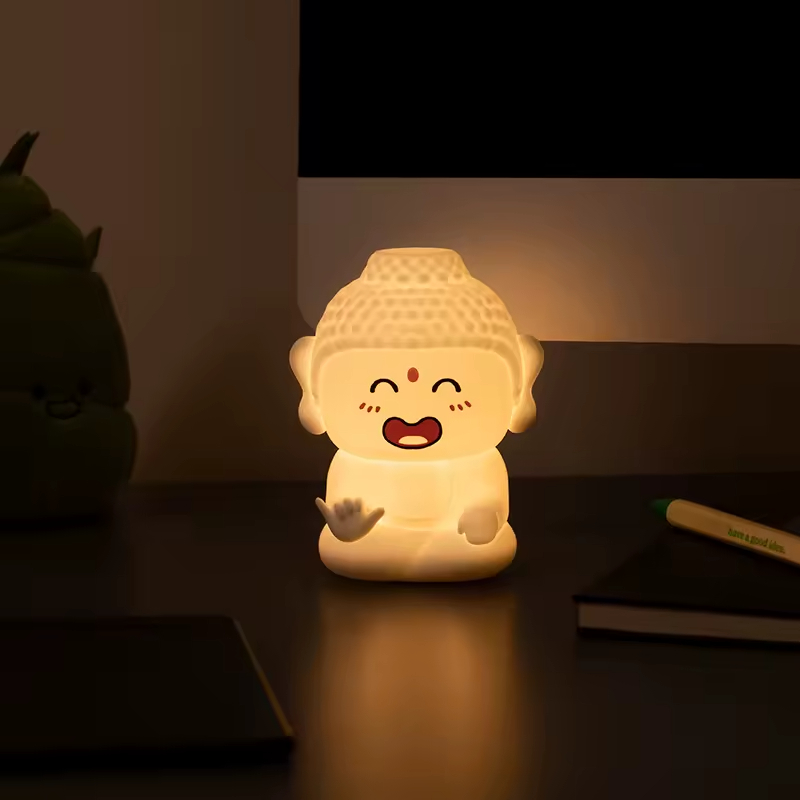 Unique Cute Table Lamp Led Battery Touch Light Smart Custom Rechargeable Kids Room Lights Silicon Wireless Lights