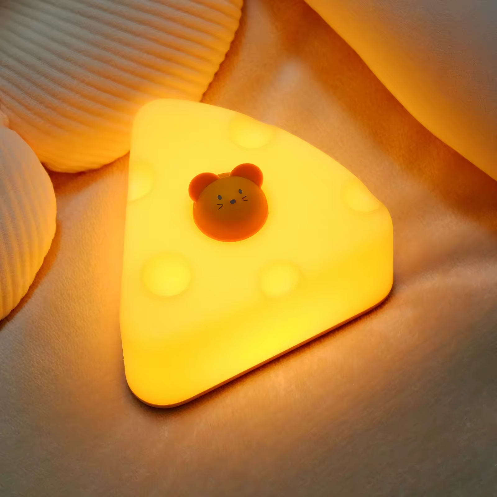 LED Cheese Emotional Lamp Modern Rechargeable USB Bedroom Lamp Best Gift Teenagers USB Powered Lamp