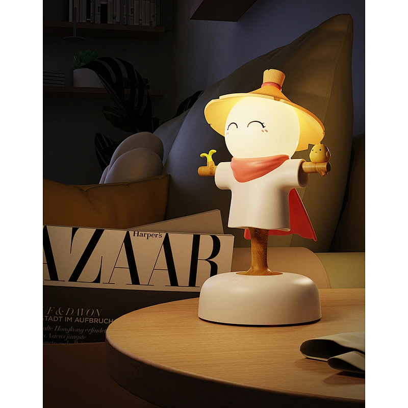 Scarecrow Night Light Unique Cute Mini Desk Lamp Multi Function LED Color