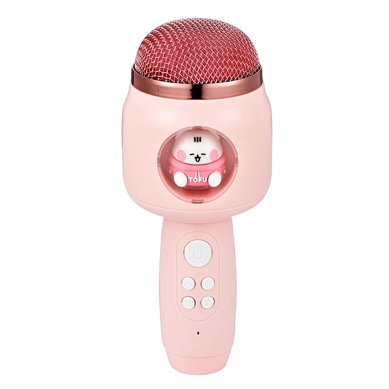 ICARER FAMILY Cute Mini Music Microphone Rechargeable Karaoke Portable Wireless Speaker