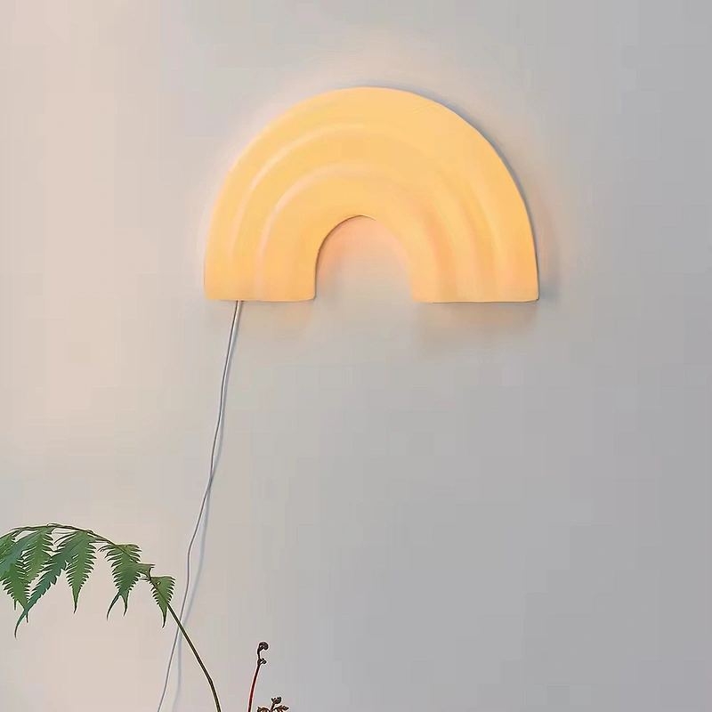 ICARER FAMILY Rainbow Night Light Rechargeable 5V ABS Switch Control Warm Colorful LED for Kids' Bedroom or Hotel