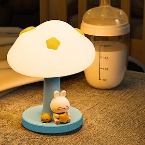 Cute Kids Gift Cloud Home Atmosphere Night Light Led Rechargeable Unique Room Decor Lights Bedside Table Lamp for Children