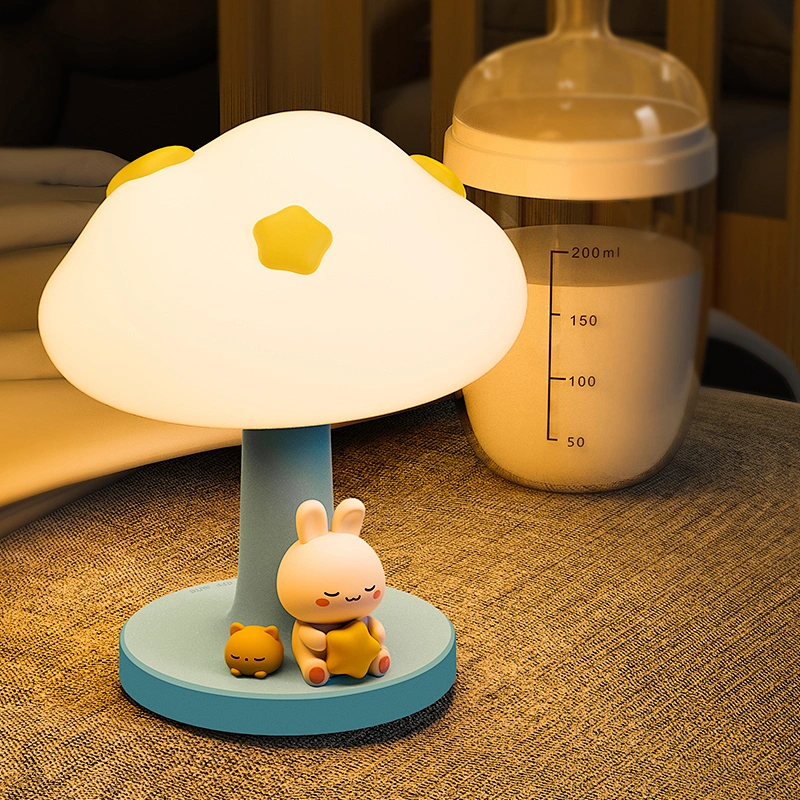 Cute Kids Gift Cloud Home Atmosphere Night Light Led Rechargeable Unique Room Decor Lights Bedside Table Lamp for Children