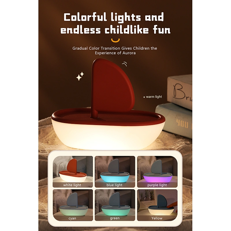 Yacht Design Funny Kids Toy Led Bedroom Lights Touch Lamp Rechargeable USB Night Light for Bedroom Home Decor
