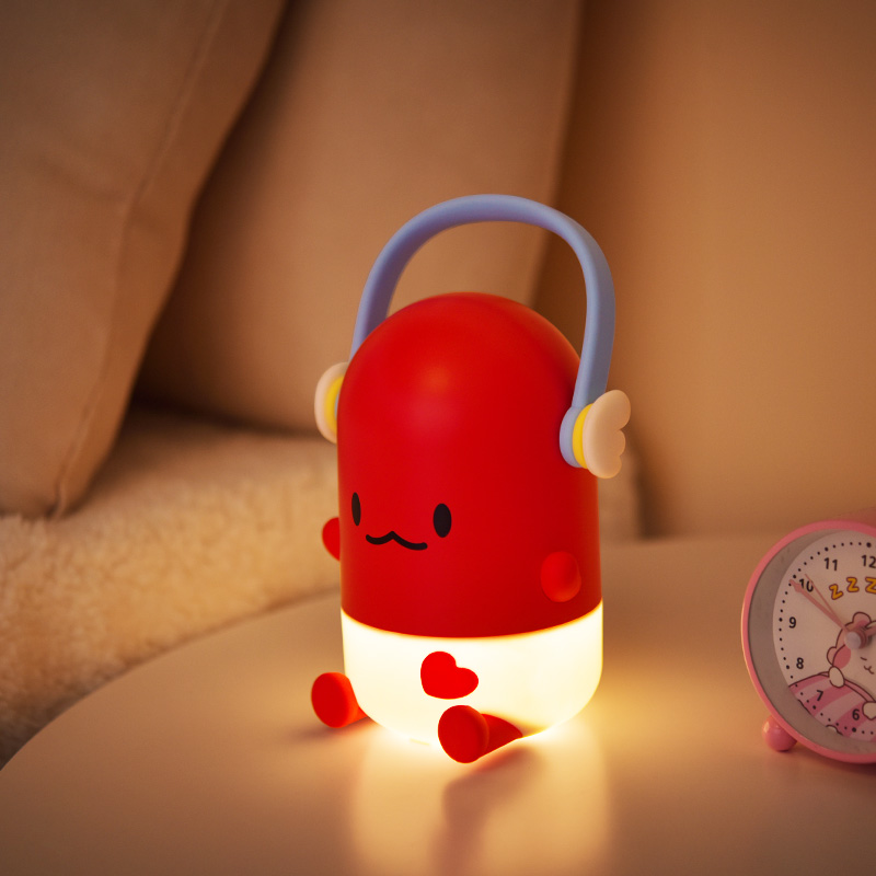 ICARER FAMILY Cute Night Light for Kids Room 1200mAh Battery Capacity Three Mode Light Night Light for Children