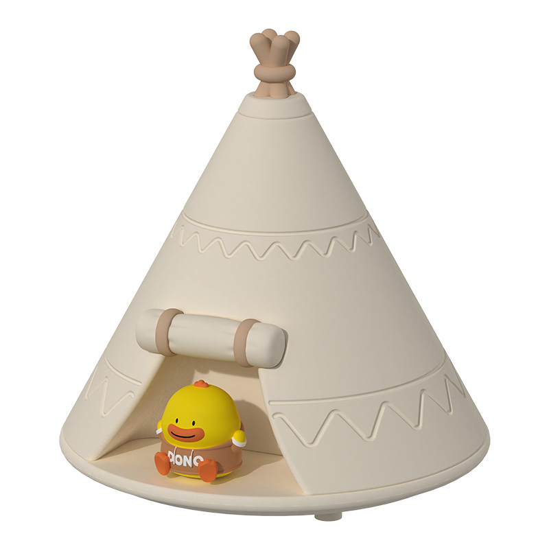 ICARER FAMILY Modern Mini LED Night Light USB Rechargeable Silicone and Doll for Home Apartment Use Touch Power Generation