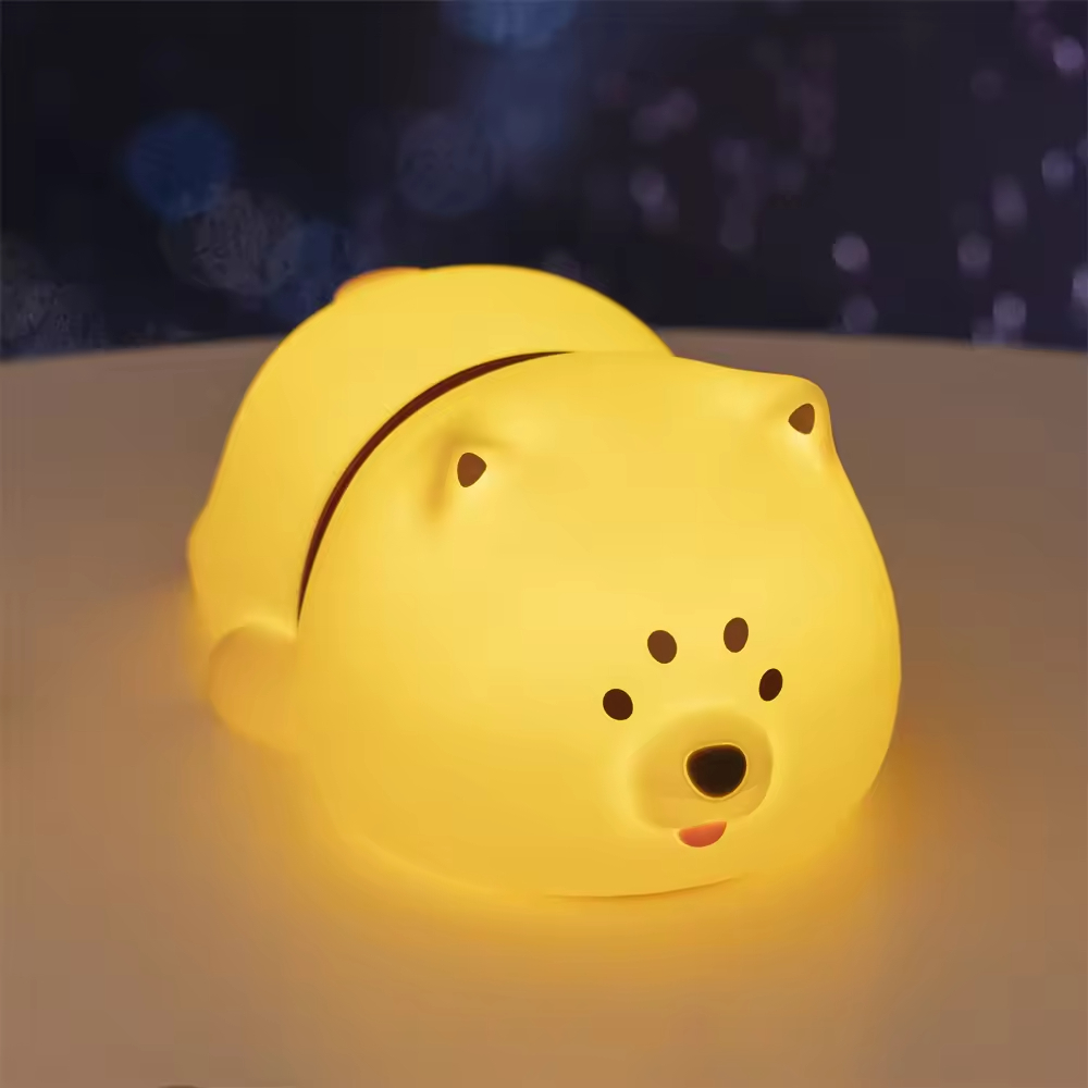 Touch Control Ghost Night Light Portable Rechargeable Silicone LED Lamp for Home