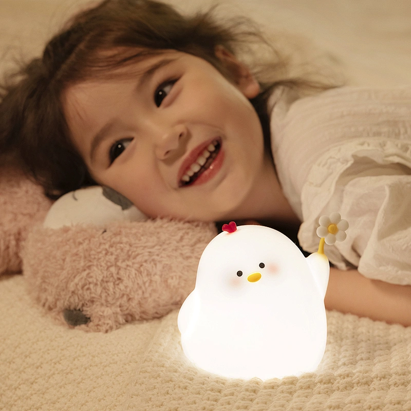 Cute Flower Chicken LED Night Light Perfect for Bedroom and Nursery Children Night Light