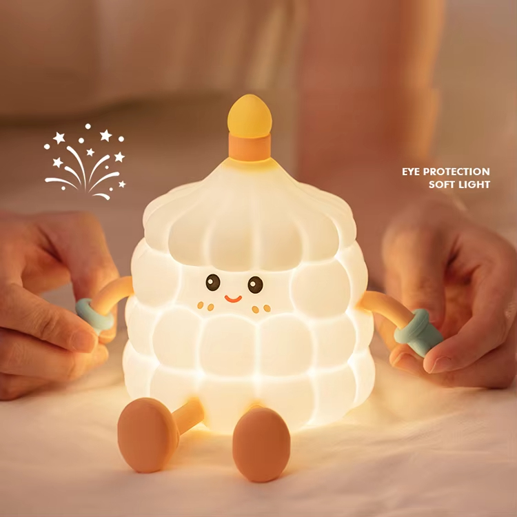 Birthday Cake Shape 3D Led Light Lamp Phone Holder Led Battery Powerd Table Unique Room Decor Cute Night Light for Kids Room