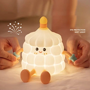 Birthday Cake Shape 3D Led Light Lamp Phone Holder Led Battery Powerd Table Unique Room Decor Cute Night Light for Kids Room