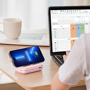 ICARER Mini Power Bank 10000mAh for Families Large Capacity Portable Fast Upgrade with Type-C Input Interface and Custom Logo