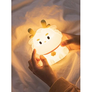 Cute Dragon Colorful Bedside Kids Gift Bedside Home Room Decoration Ambient Dimmable Tap Animal Night Light for Baby