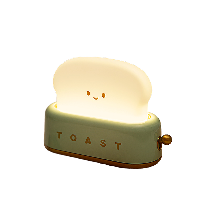 ICARER FAMILY Mini Silicone Night Light Modern Design Bread Maker Shape LED Rechargeable Source for Bedroom Application