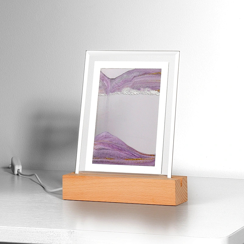 LED Sand Art Table Lamp for Relaxation and Decoration Touch Light