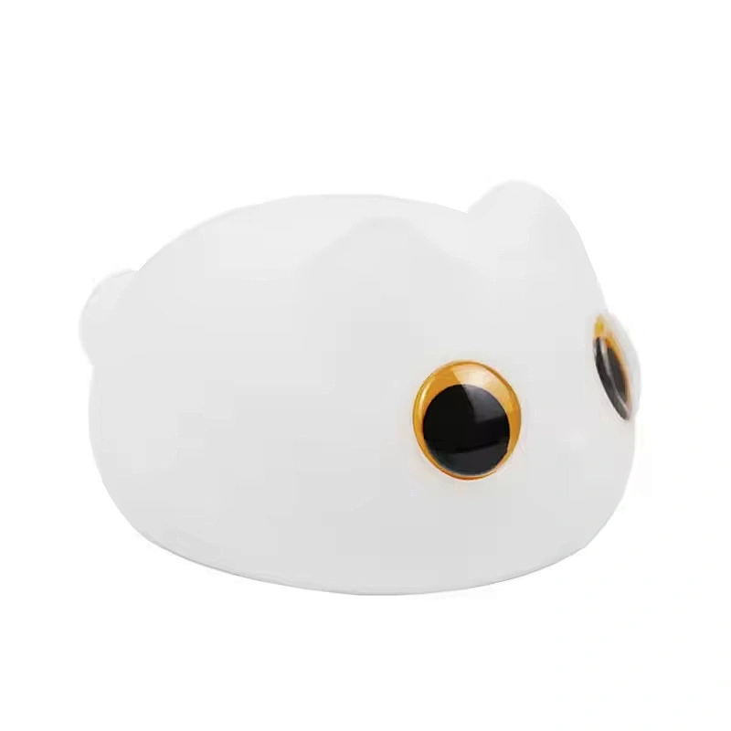 Modern Style Rechargeable LED Silicone Cat Light Touch Control LED Color-Changing Lamp for Bedroom & Living Room Use