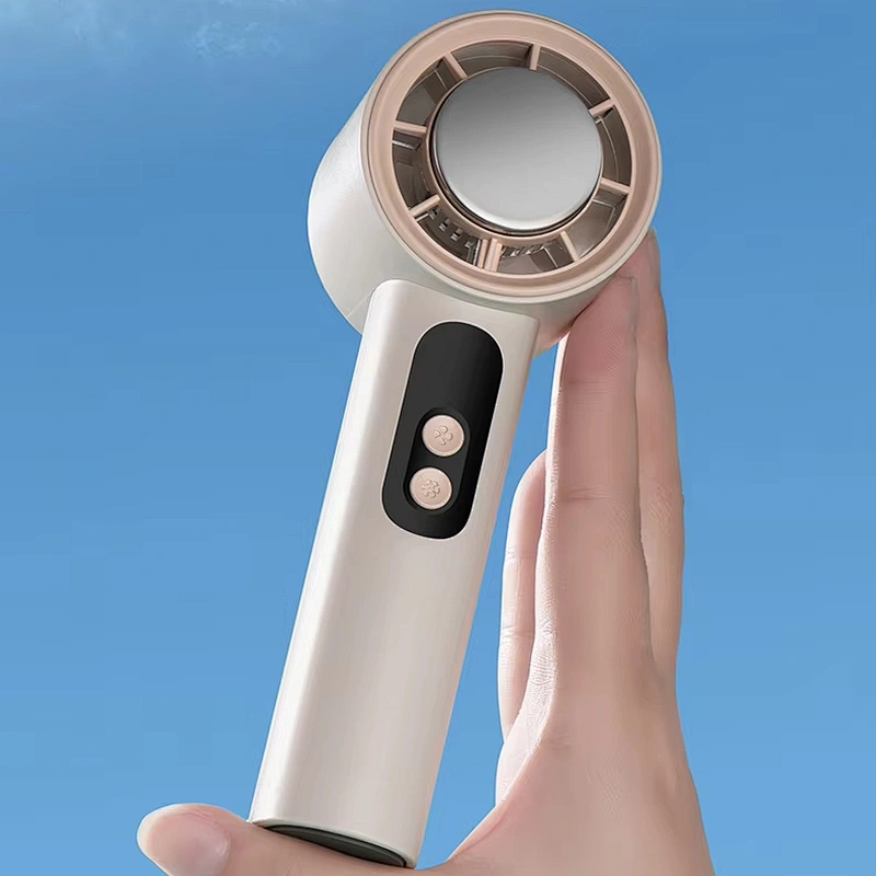 2025 Unique Digital Display High Speed Rechargeable Mini Cooling Standing Fan Portable Handheld Fan with Hook