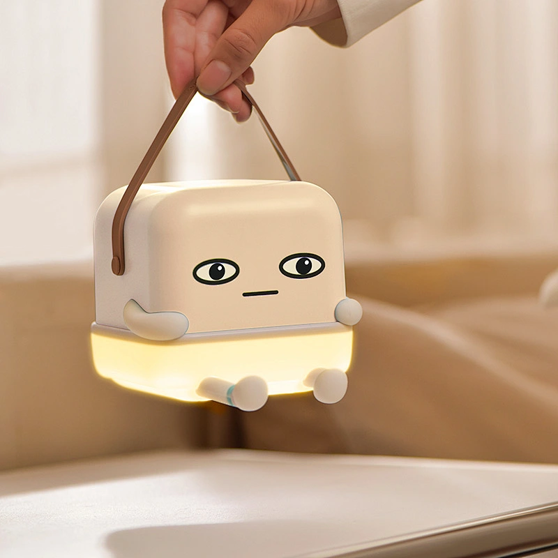 ICARER FAMILY Rechargeable Cute Night Light Smart Desk Lamp with Wireless Charger