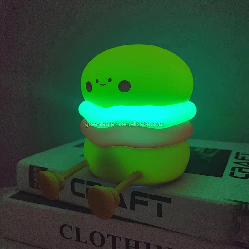 Creative Burger Baby Night Light LED Lamp Rechargeable Soft Glow for Kids Children Night Light