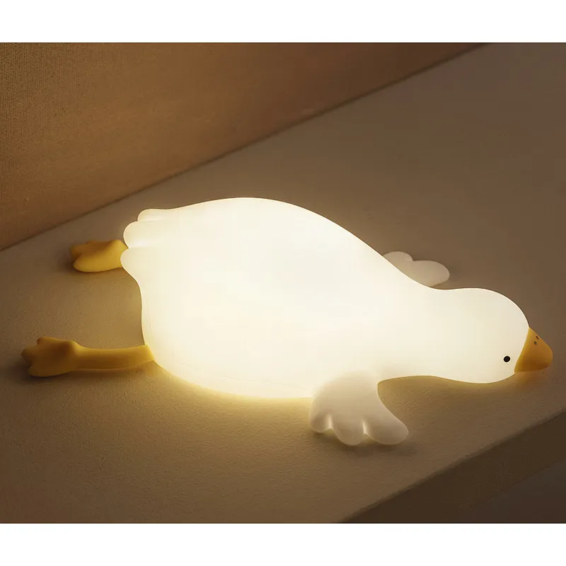 Wholesale Table Lamps Home USB Lamp Lights Nursery Bed Room Lighting Duck Goose Animal Night Light for Kids