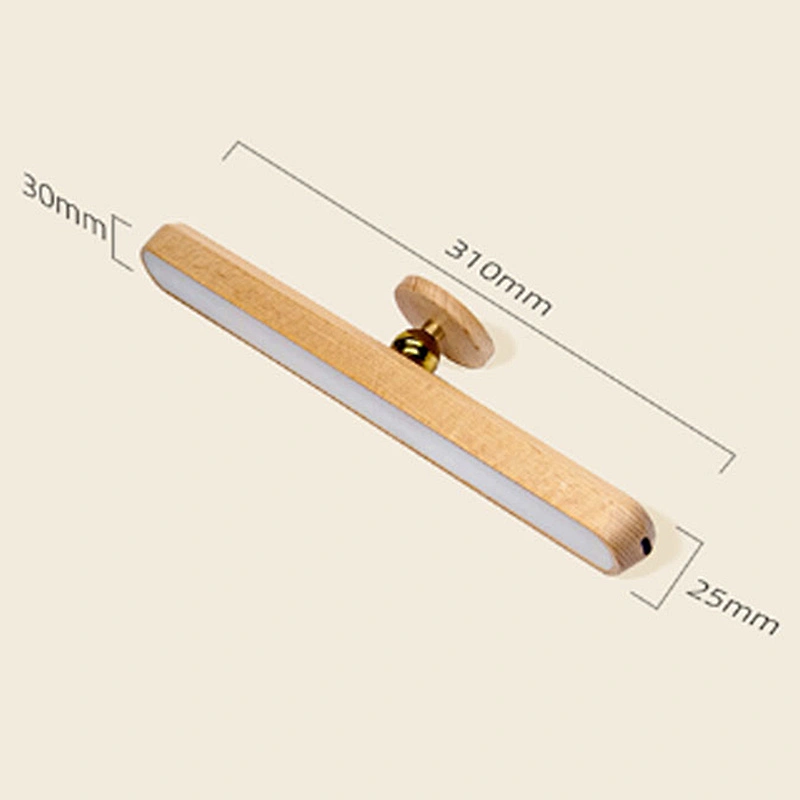ICARER FAMILY Custom Night Light With Mirror Light Wood 1000mAh Battery Capacity