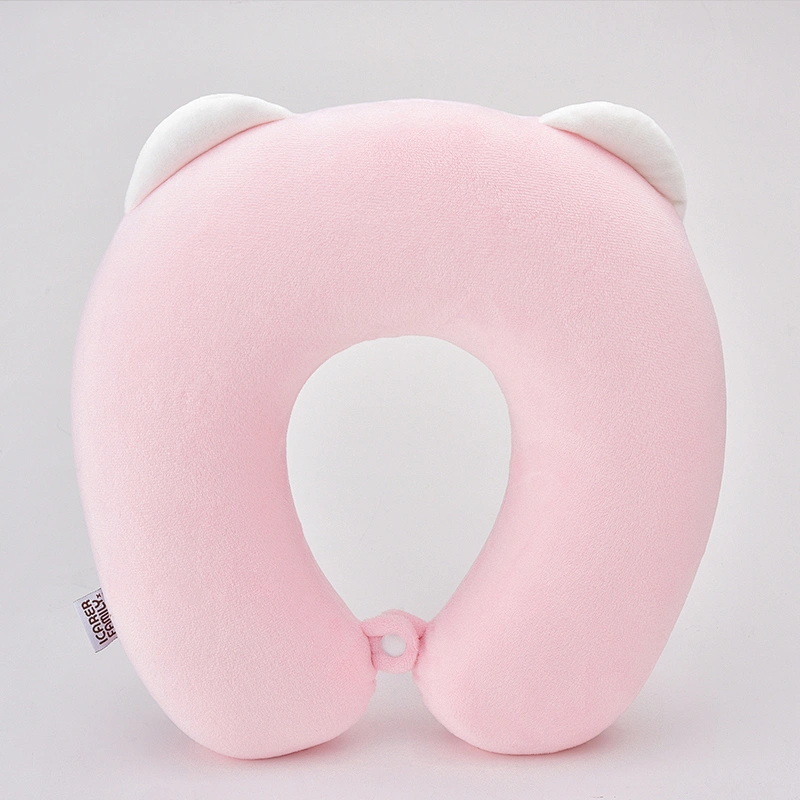 ICARER FAMILY Cute Animal Plush Doll Toy Neck Pillow Rest Cushion U Shape Memory Foam Travel Neck Pillow